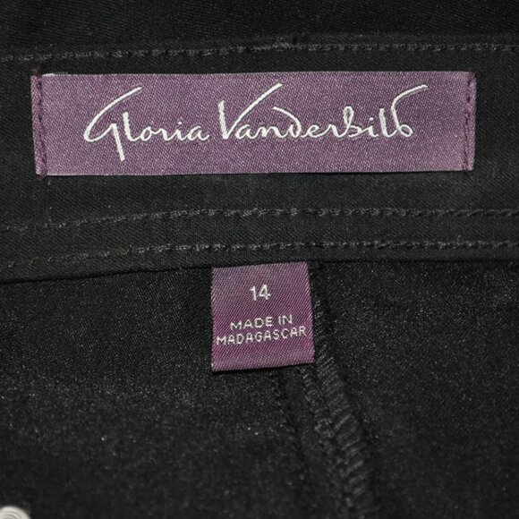 Gloria Vanderbilt womens black dress pants slacks sz 14 (27K) - Picture 6 of 8